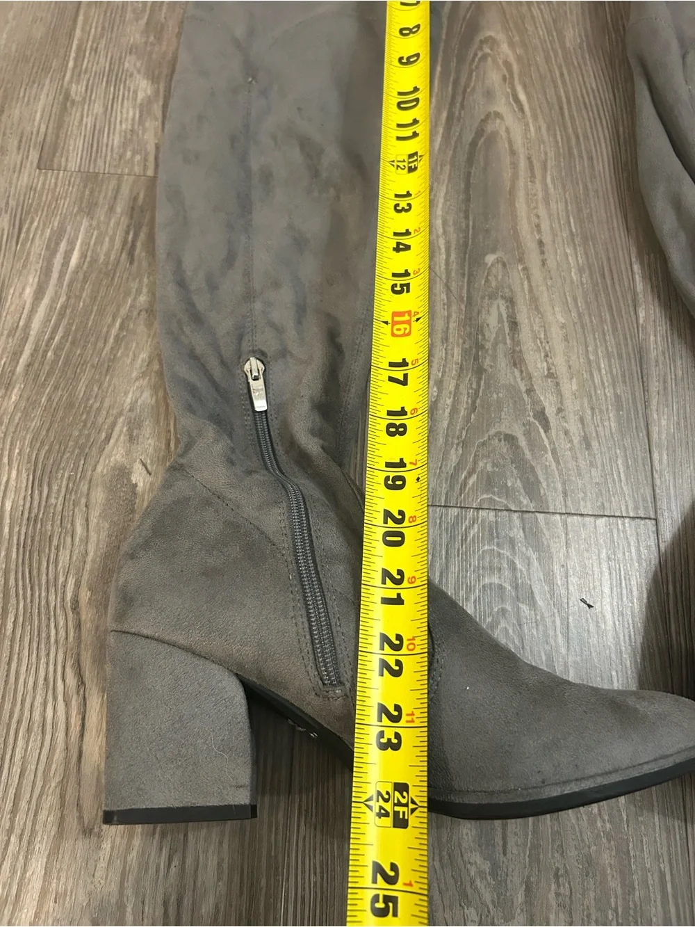Marc Fisher Women’s Gray Over-the-Knee Pointed Toe Boots